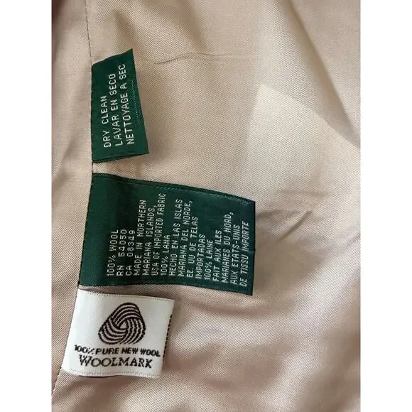 Lauren Ralph Lauren 100% Wool Houndstooth Blazer Jacket 8P NWT Vintage Classic - Picture 5 of 9